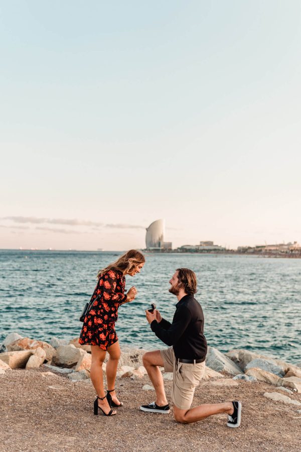 Marriage Proposal Barcelona Engagement