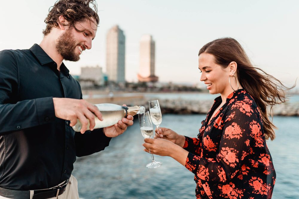 Marriage Proposal Barcelona Engagement