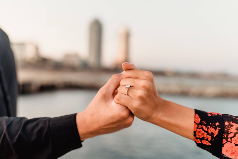 Marriage Proposal Barcelona Engagement