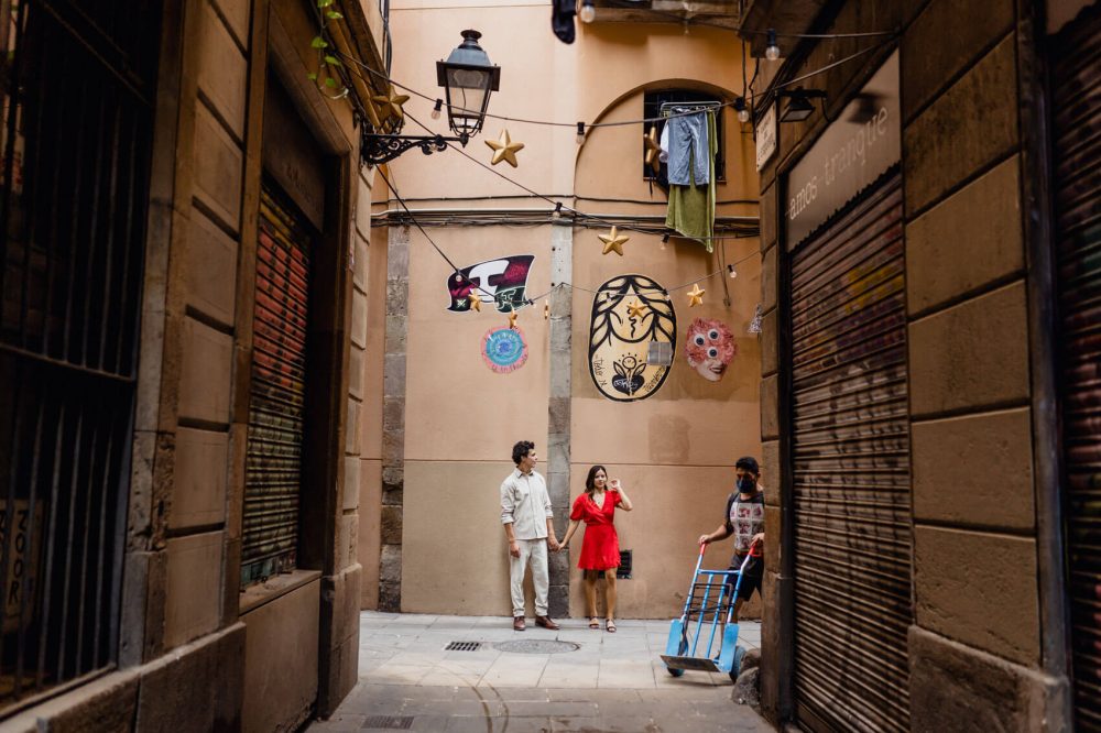 Sesion Preboda Barrio Gotico Barcelona