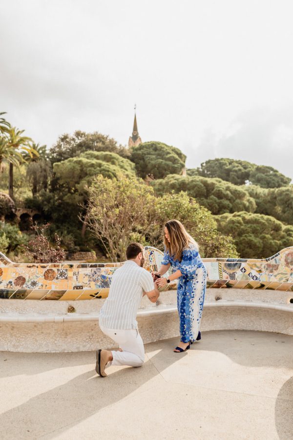 Pedida Mano Sorpresa Park Guell Barcelona