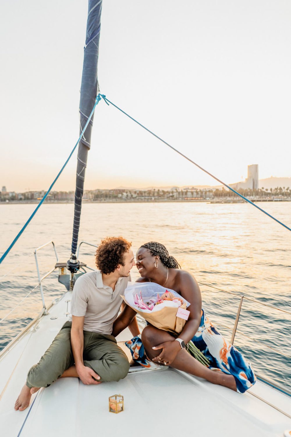 Pedida Mano Velero Fotografo Barcelona