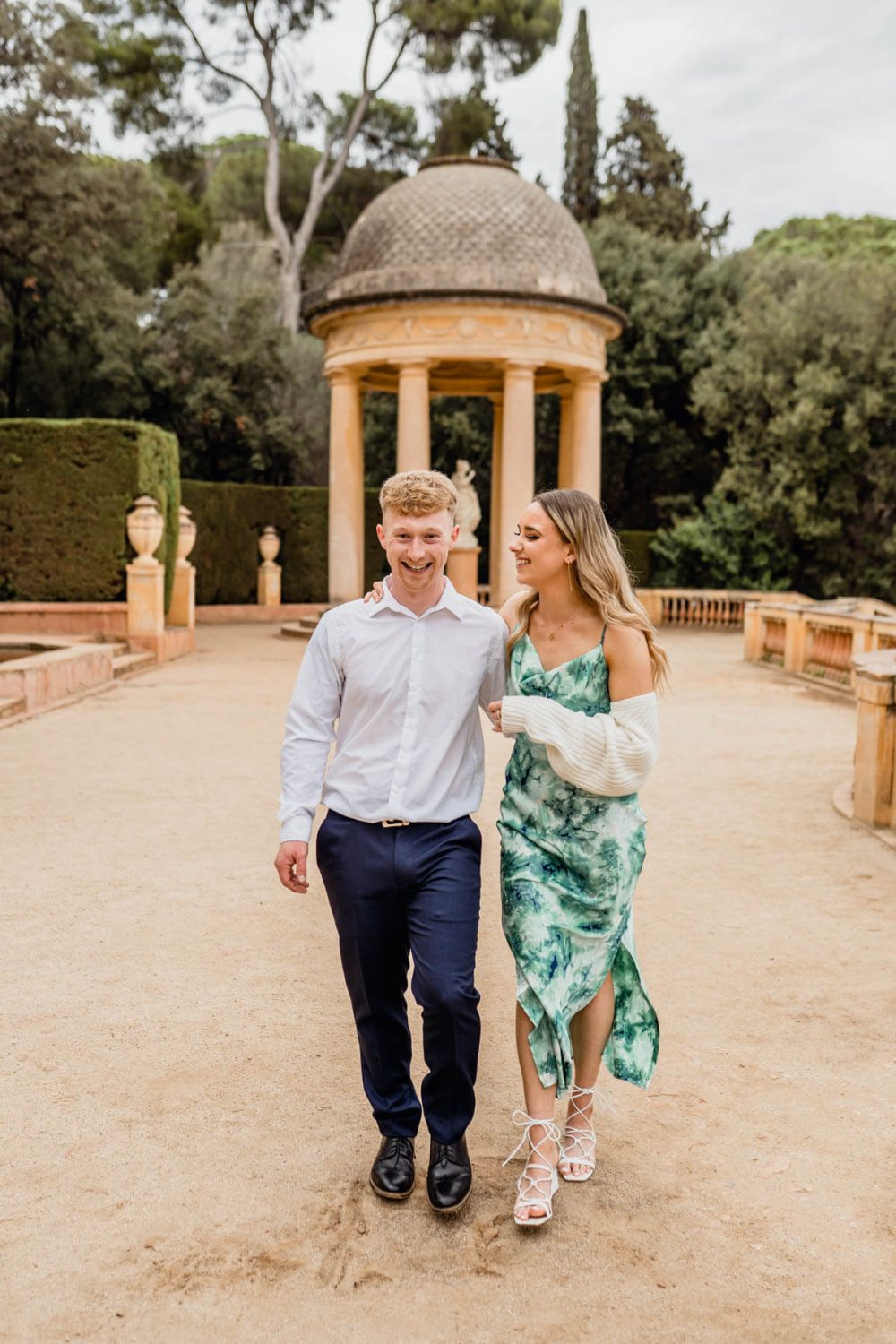 Marriage Proposal Photo Barcelona Labyrinth Park