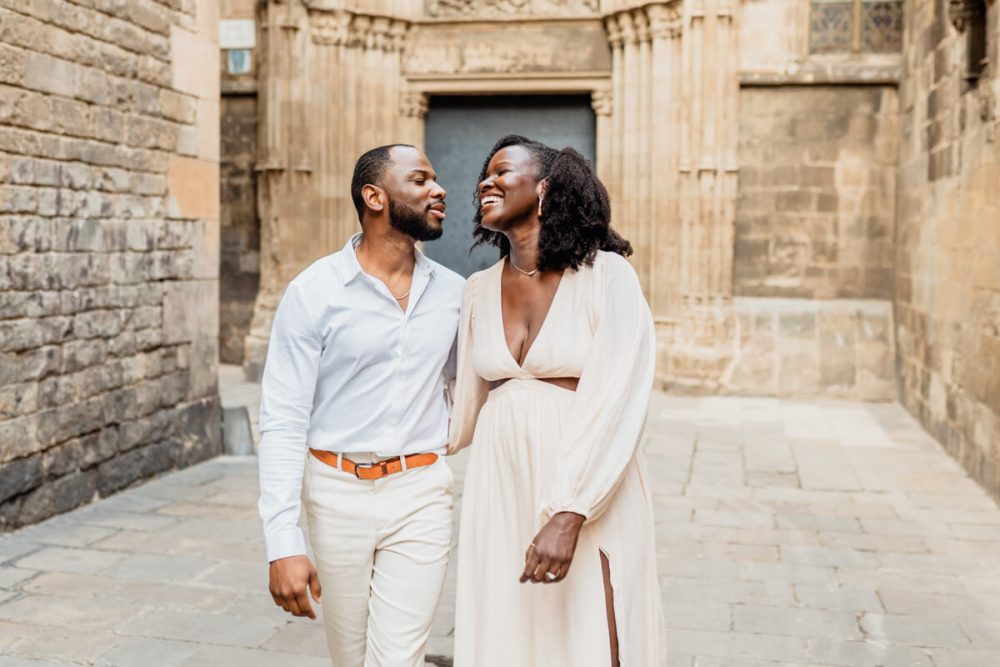 Gothic Quarter couple photoshoot