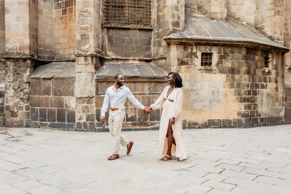 Gothic Quarter couple photoshoot