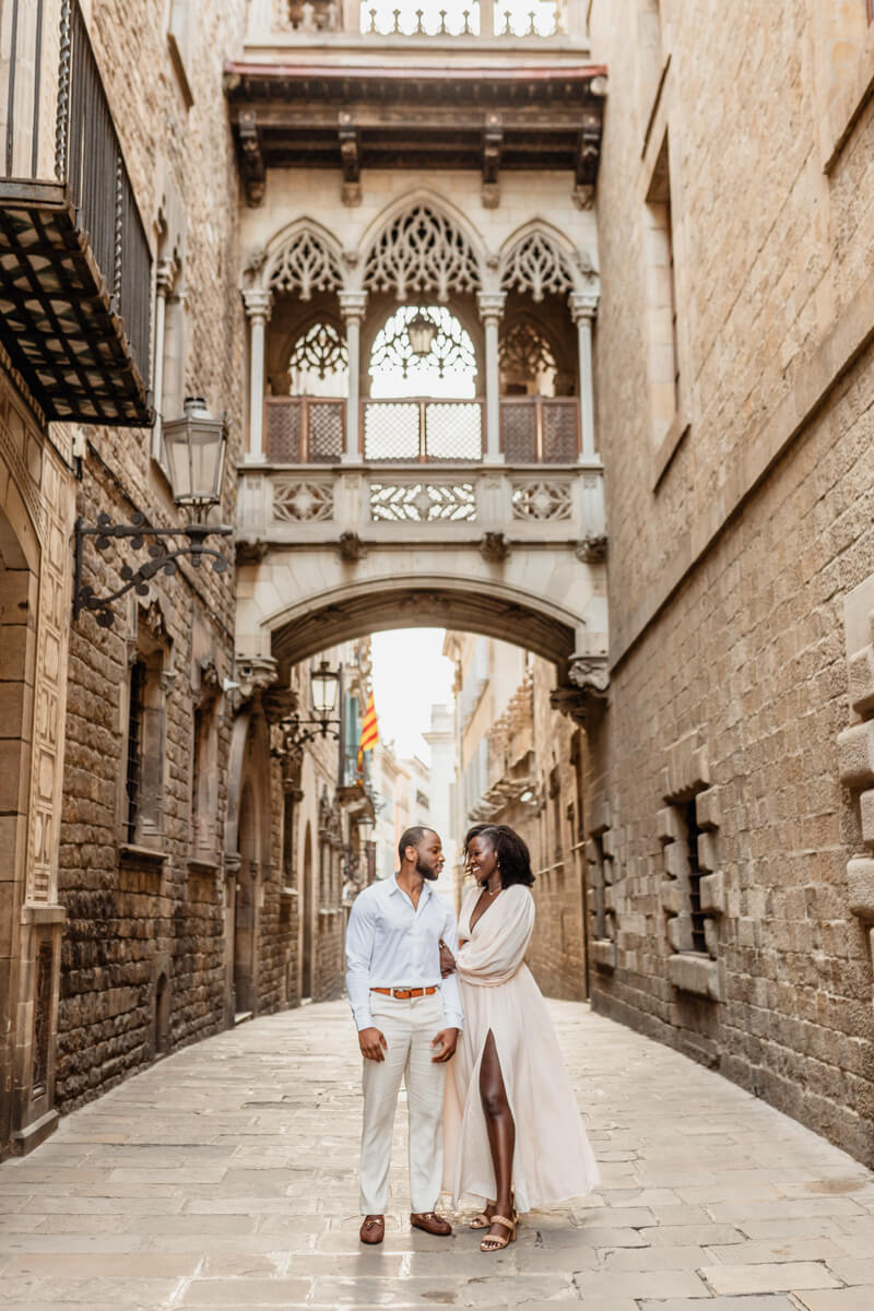 Sesión de fotos el Gótico Barcelona
