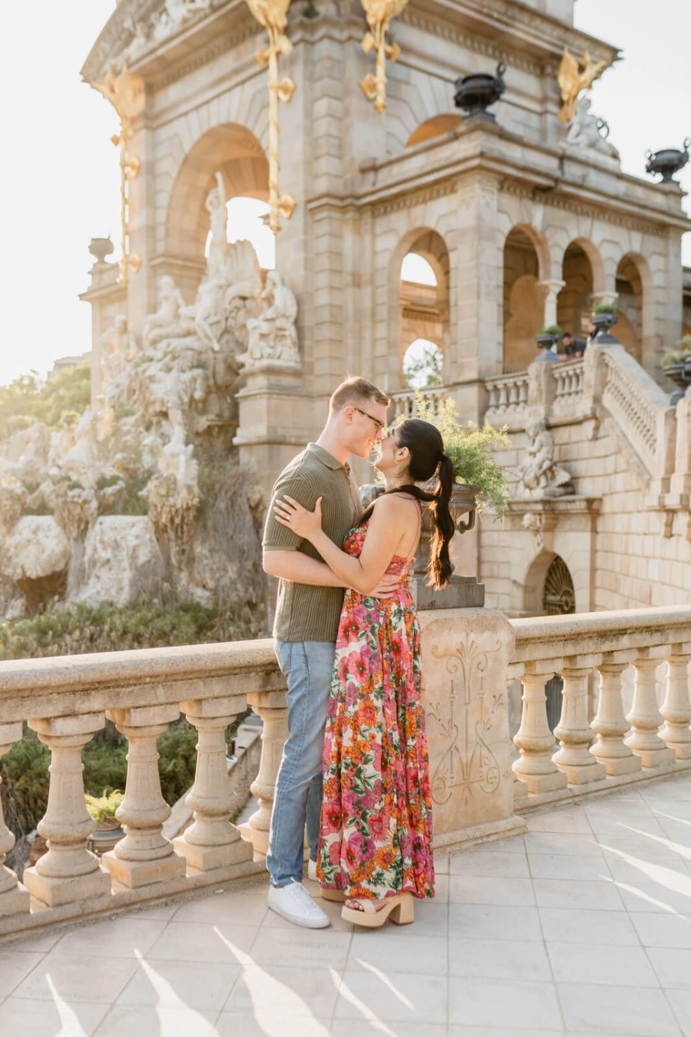 Surprise Marriage Proposal Barcelona Ciutadella Park