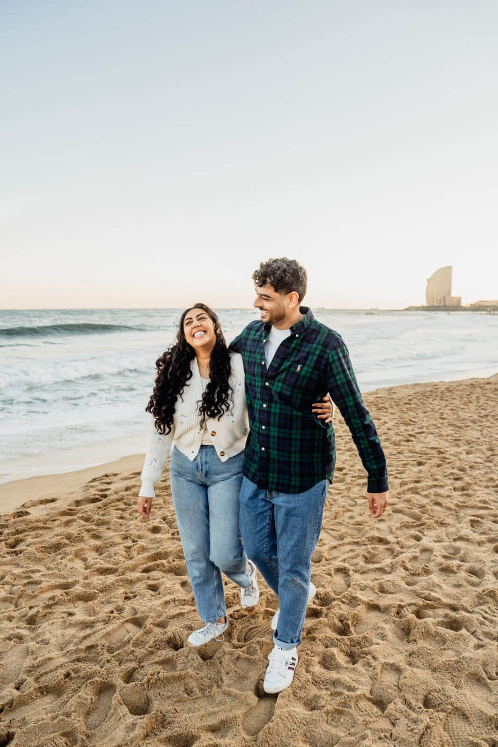 Sesion Pareja Playa Barcelona Fotografo