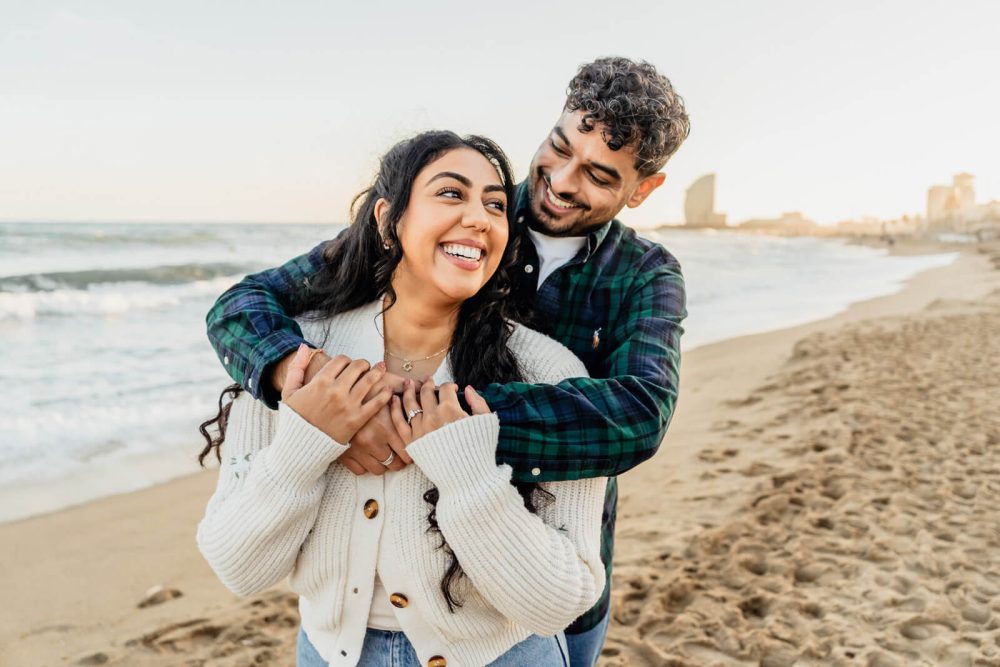 Marriage proposal Photographer beach Barcelona