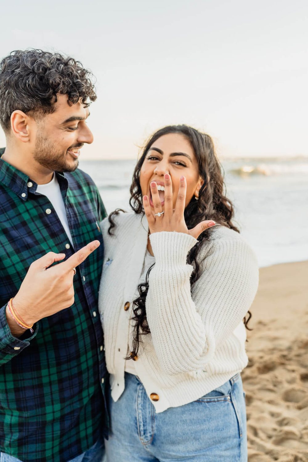 Proposal Photographer Engagement beach Barcelona