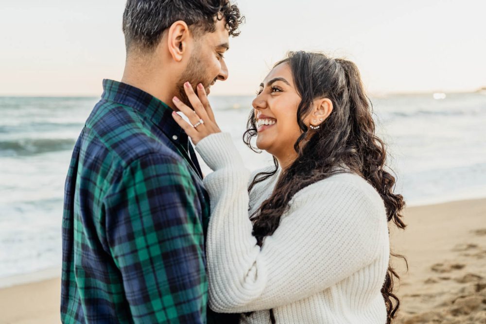 Proposal Photographer Engagement beach Barcelona