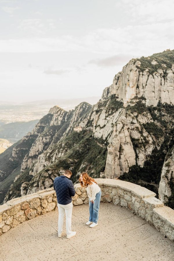 Marriage Proposal Photographer Barcelona Montserrat Mountain