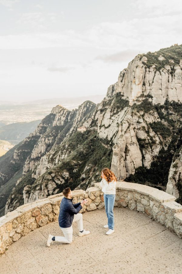 Marriage Proposal Photographer Barcelona Montserrat Mountain