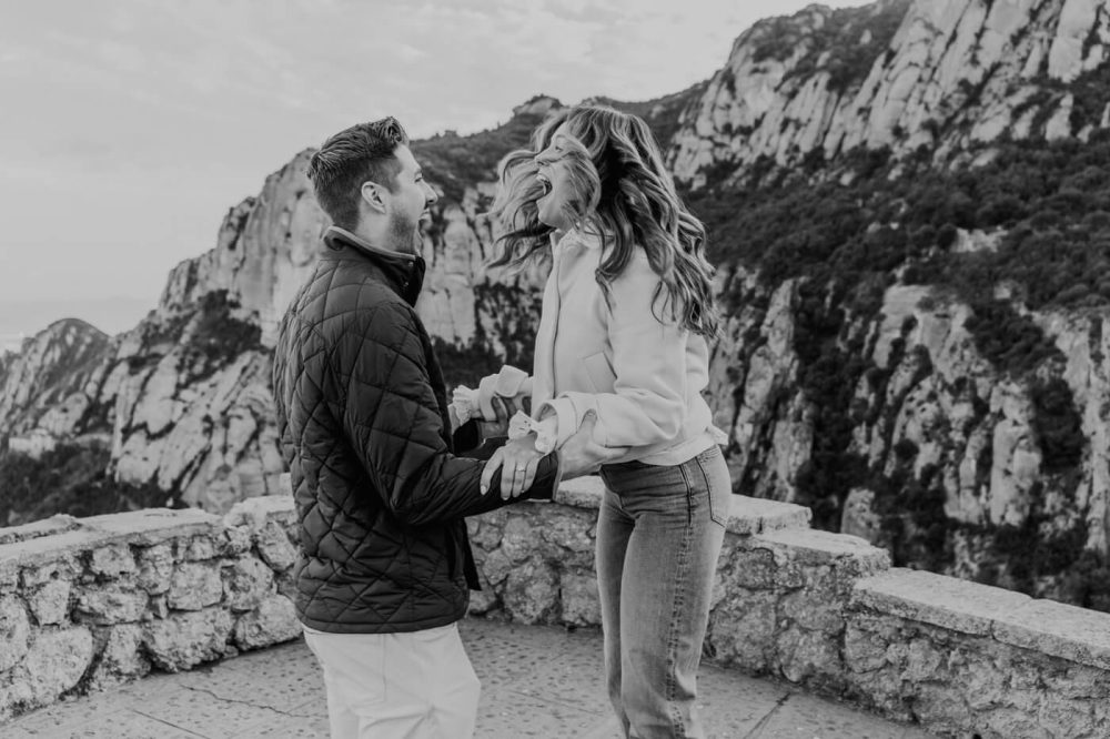 Marriage Proposal Photographer Barcelona Montserrat Mountain