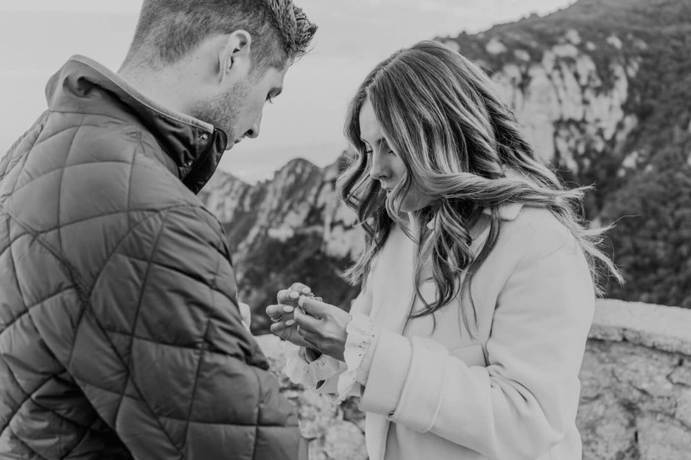 Marriage Proposal Photographer Barcelona Montserrat Mountain
