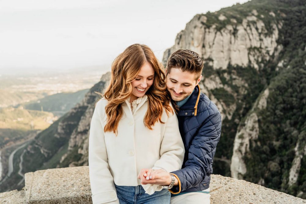 Marriage Proposal Photographer Barcelona Montserrat Mountain