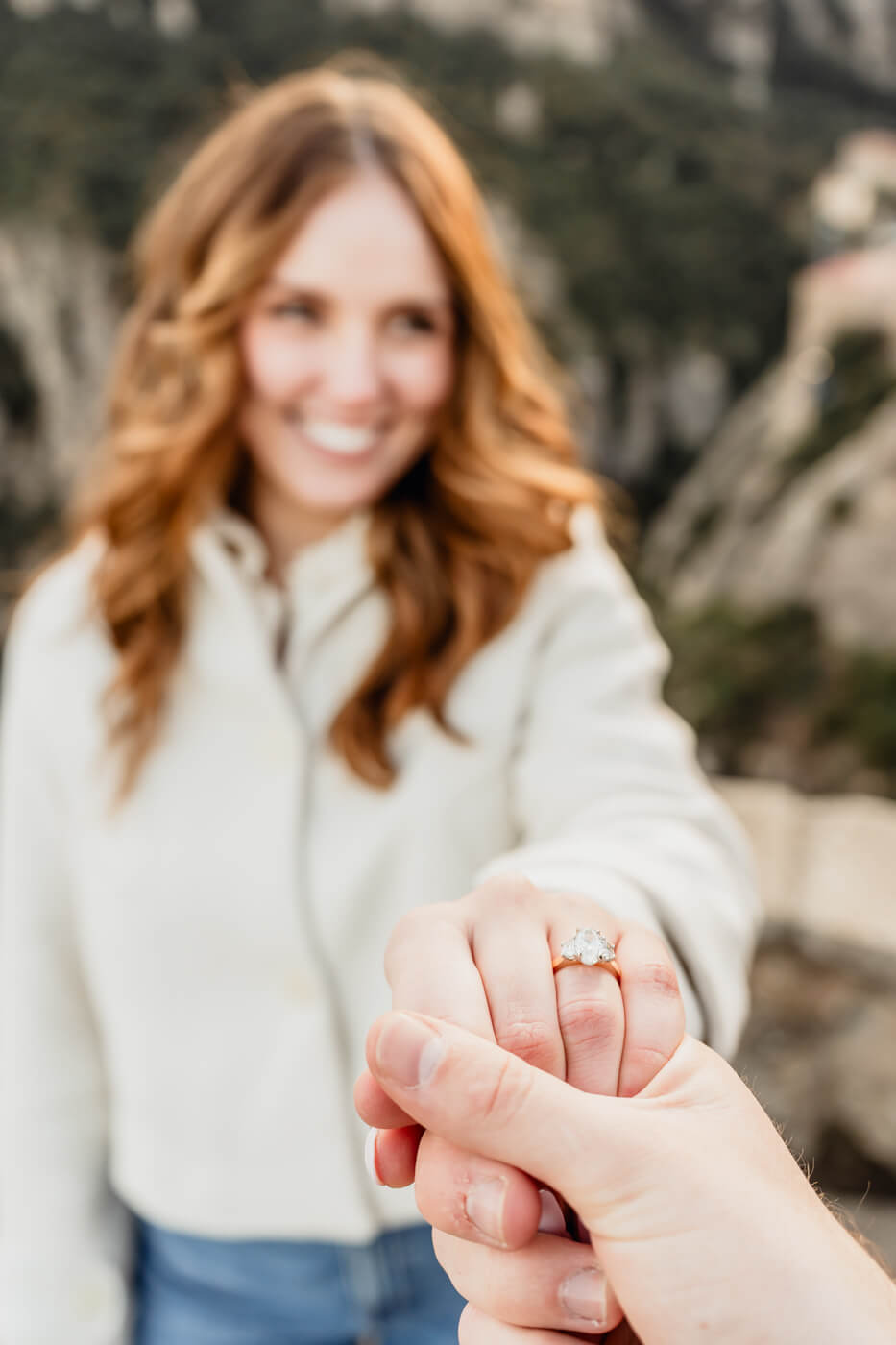 Marriage Proposal Photographer Barcelona Montserrat Mountain
