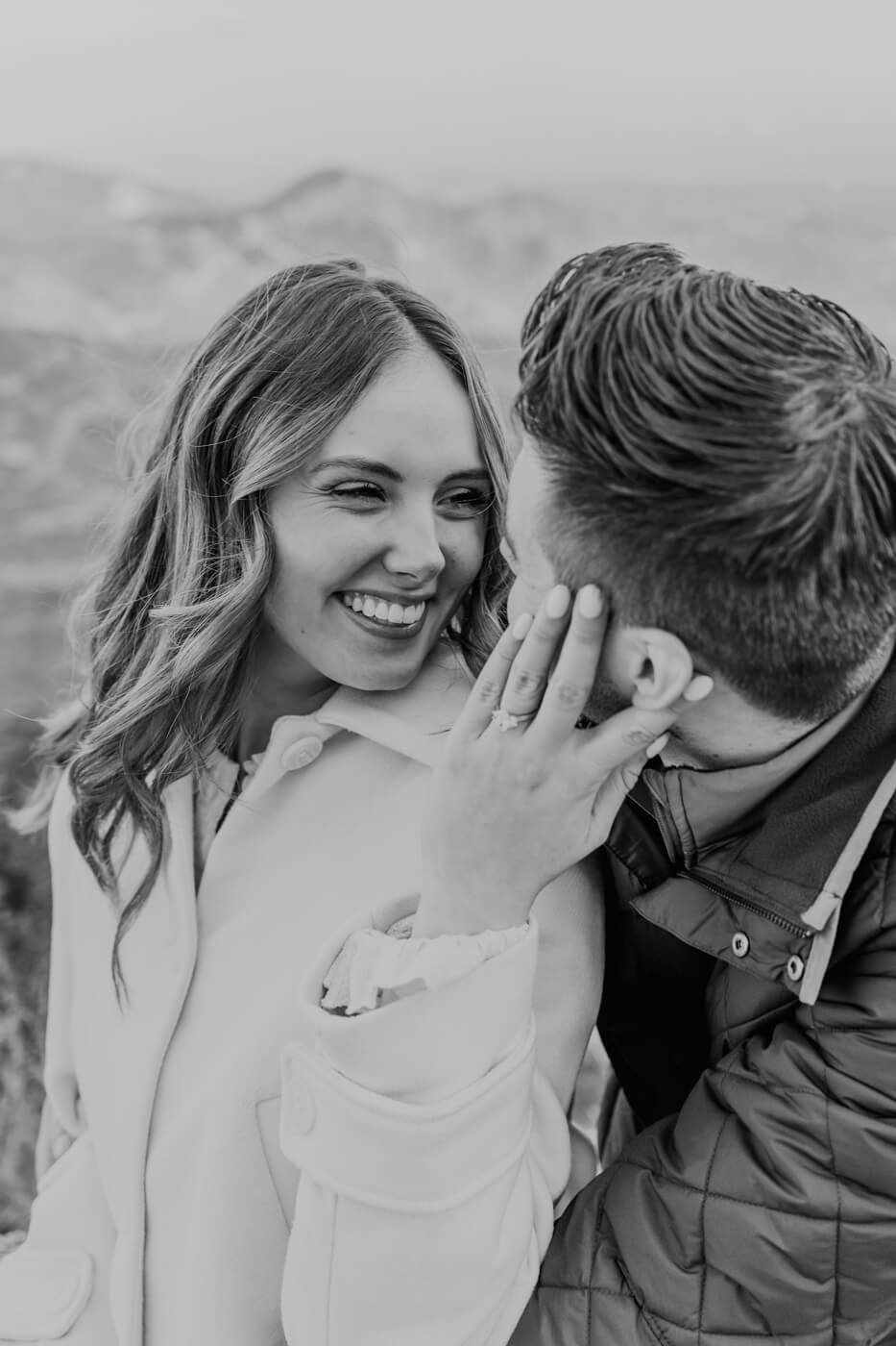 Romantic Marriage Proposal Montserrat Mountains