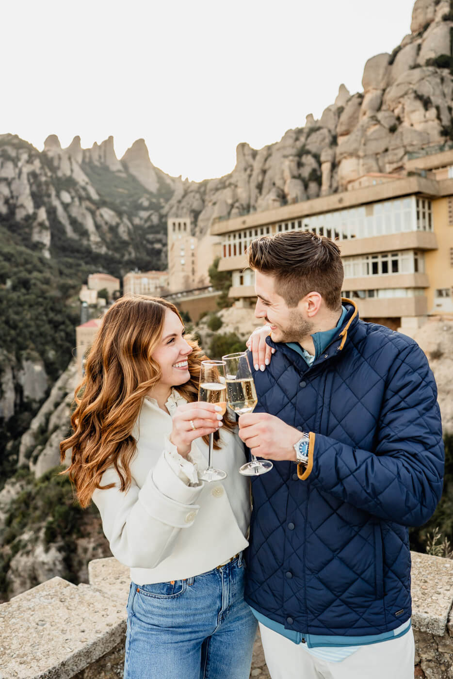 Romantica Pedida mano Montserrat Barcelona Fotografo
